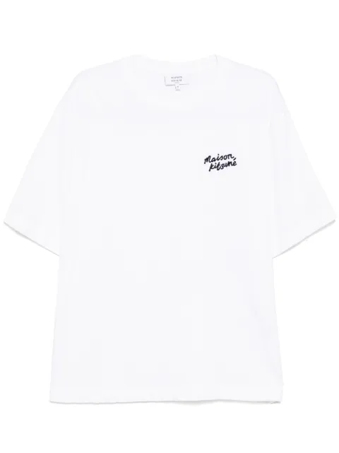 Maison Kitsuné T-shirt con ricamo