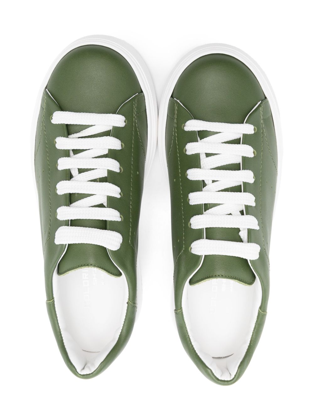 Colorichiari leather sneakers Green