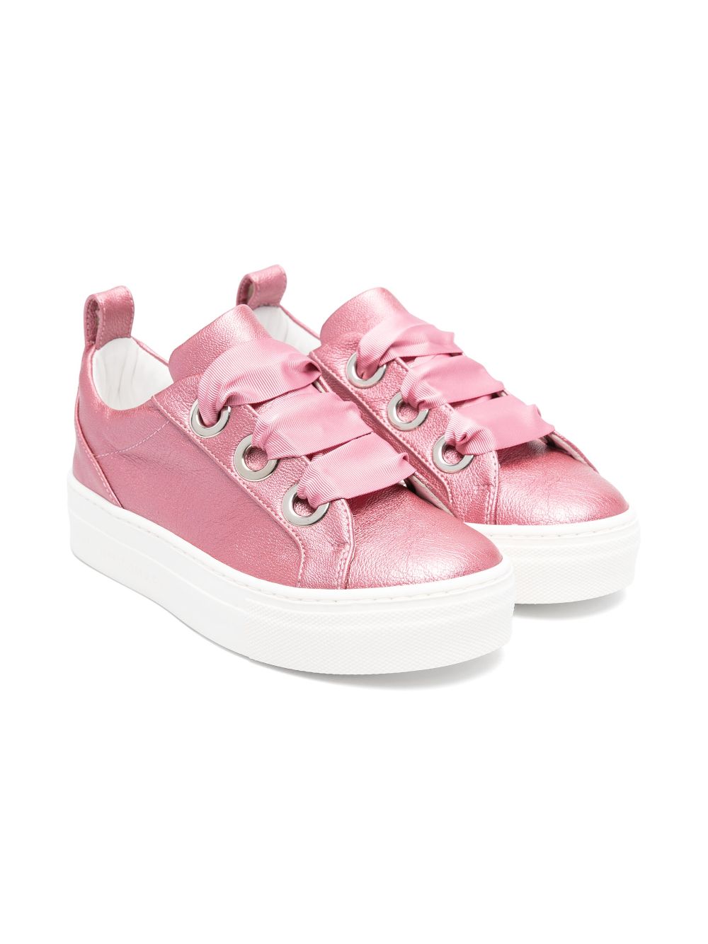 Colorichiari bow-detail sneakers - Pink