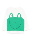Stella McCartney Kids frog-print sweatshirt - White