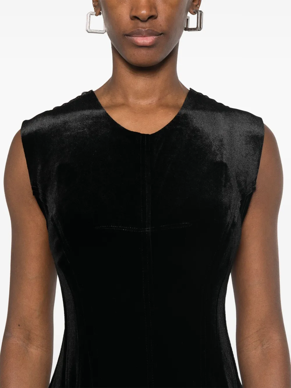 Norma Kamali Grace maxi-jurk Zwart