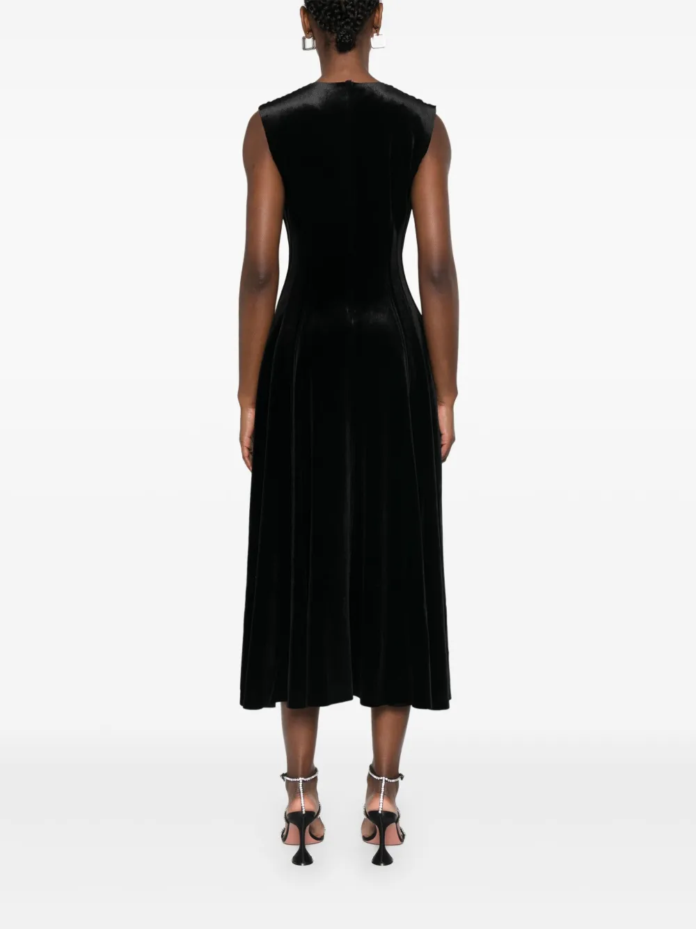 Norma Kamali Grace maxi-jurk Zwart