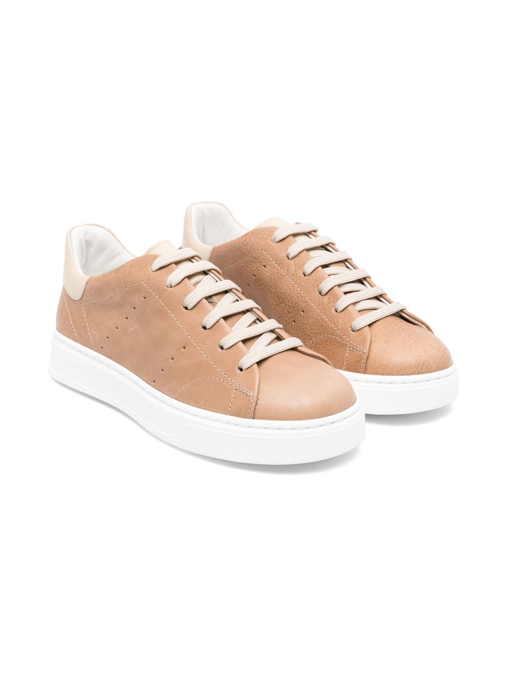 Colorichiari leather sneakers - Brown