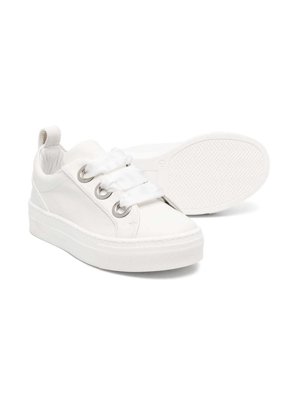 Colorichiari bow-detail sneakers - White