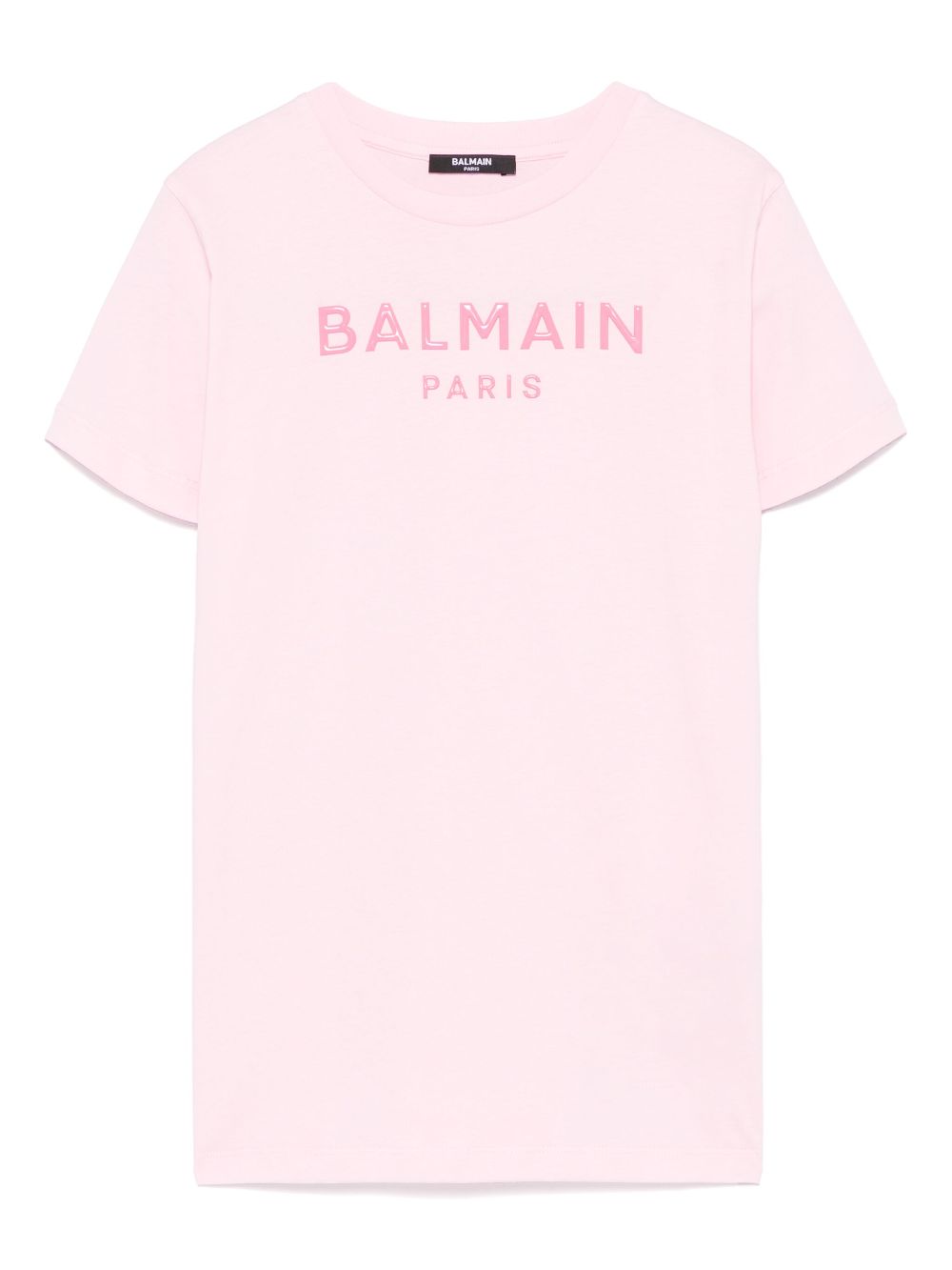 Balmain Kids Jurk met logo-applicatie Roze