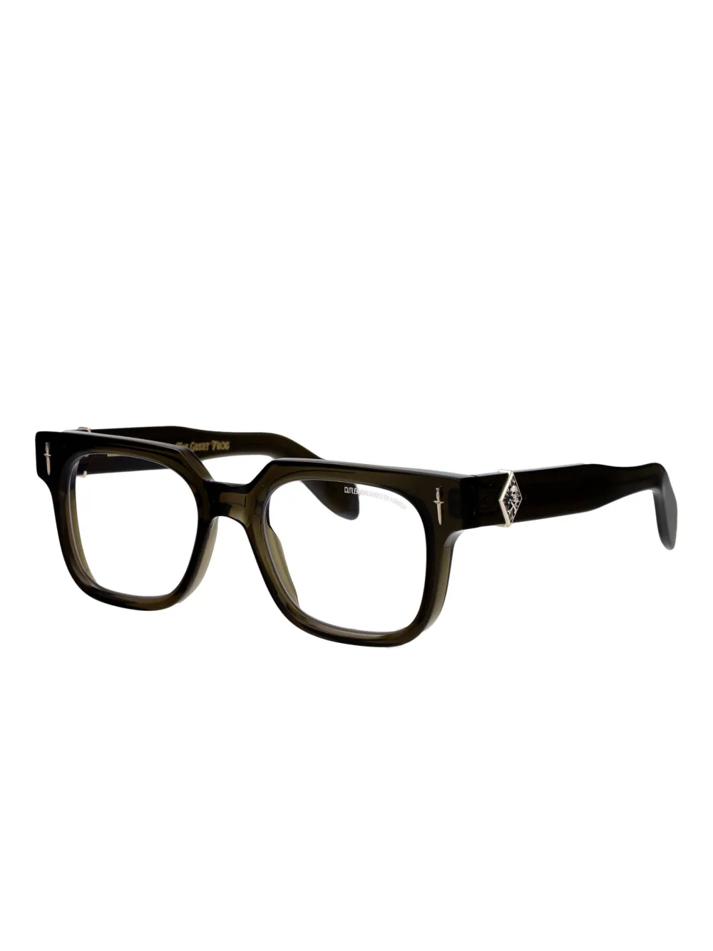 Cutler & Gross square-frame glasses - Groen