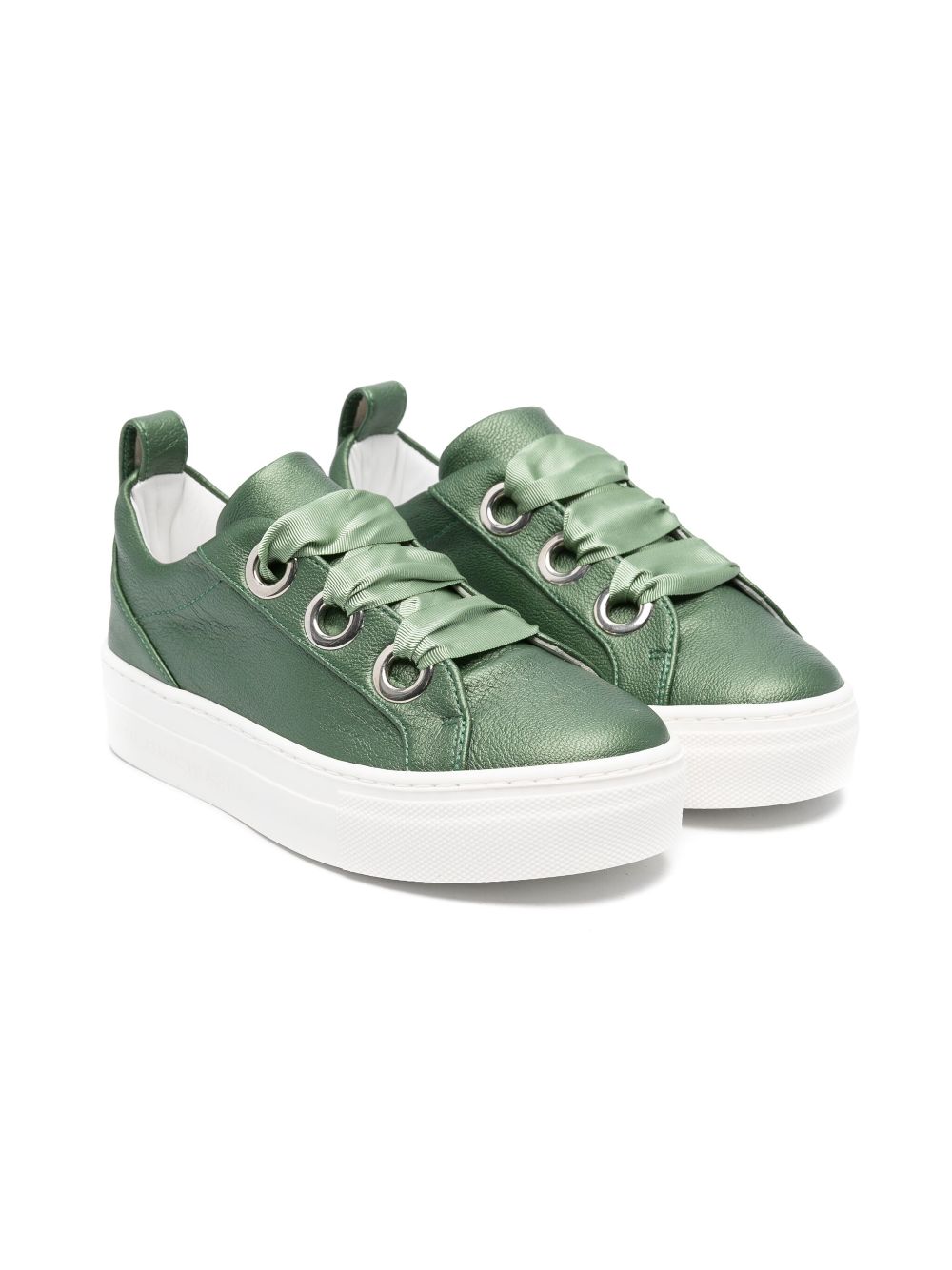 Colorichiari bow-detail sneakers - Green