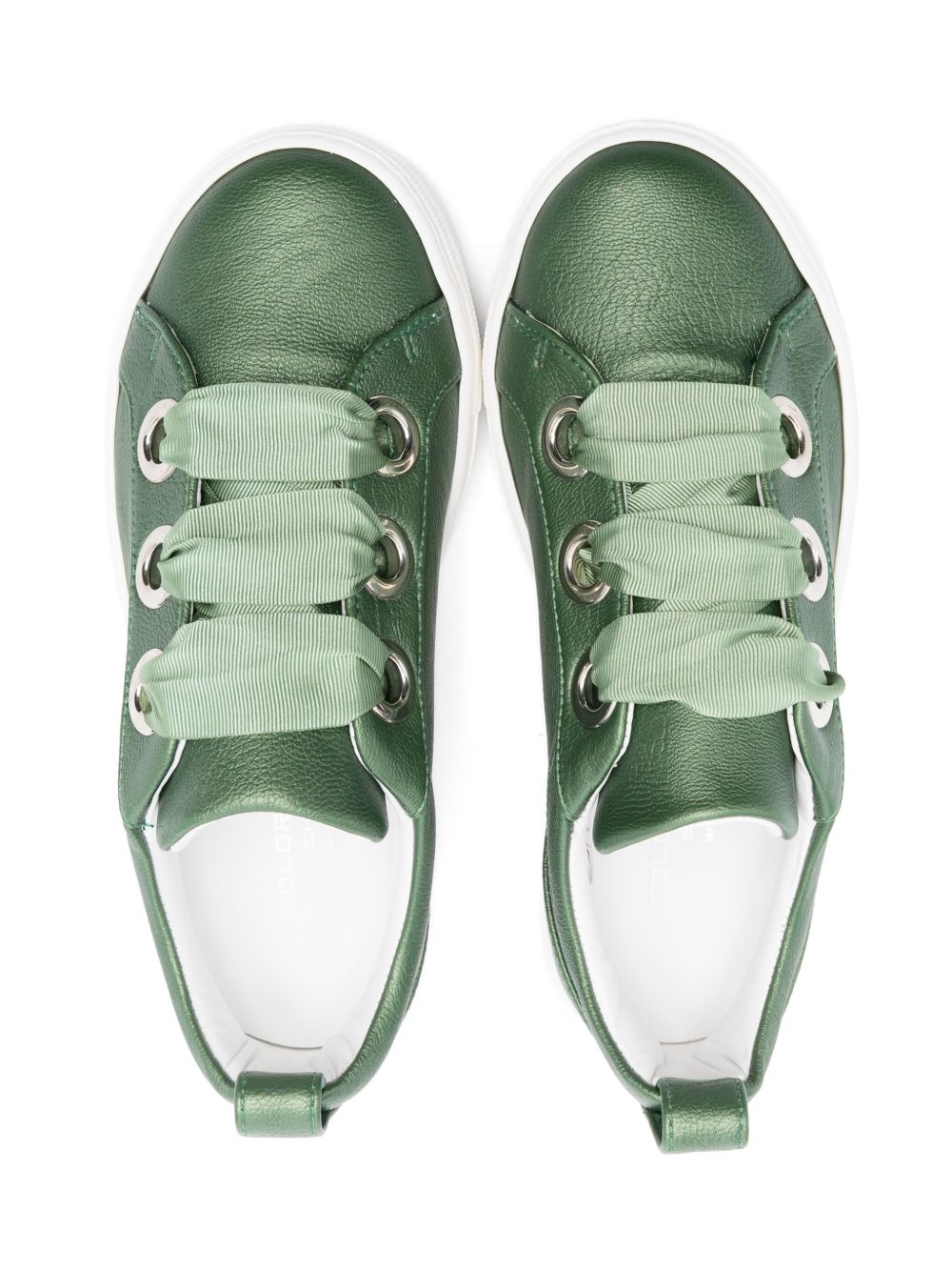 Colorichiari bow-detail sneakers Green