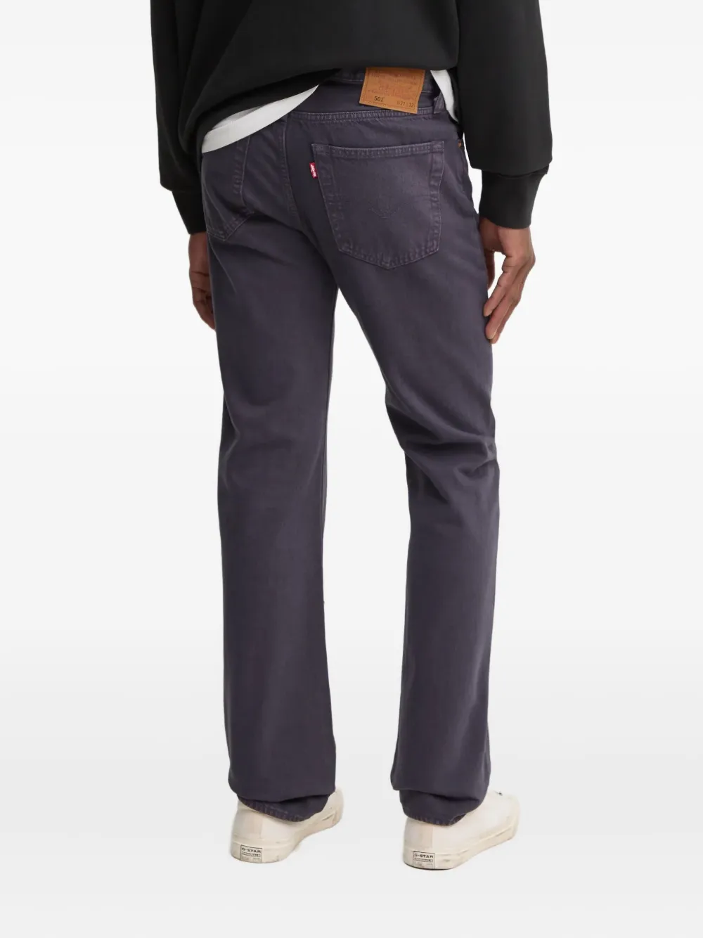 Levi's 501 jeans met logopatch Paars