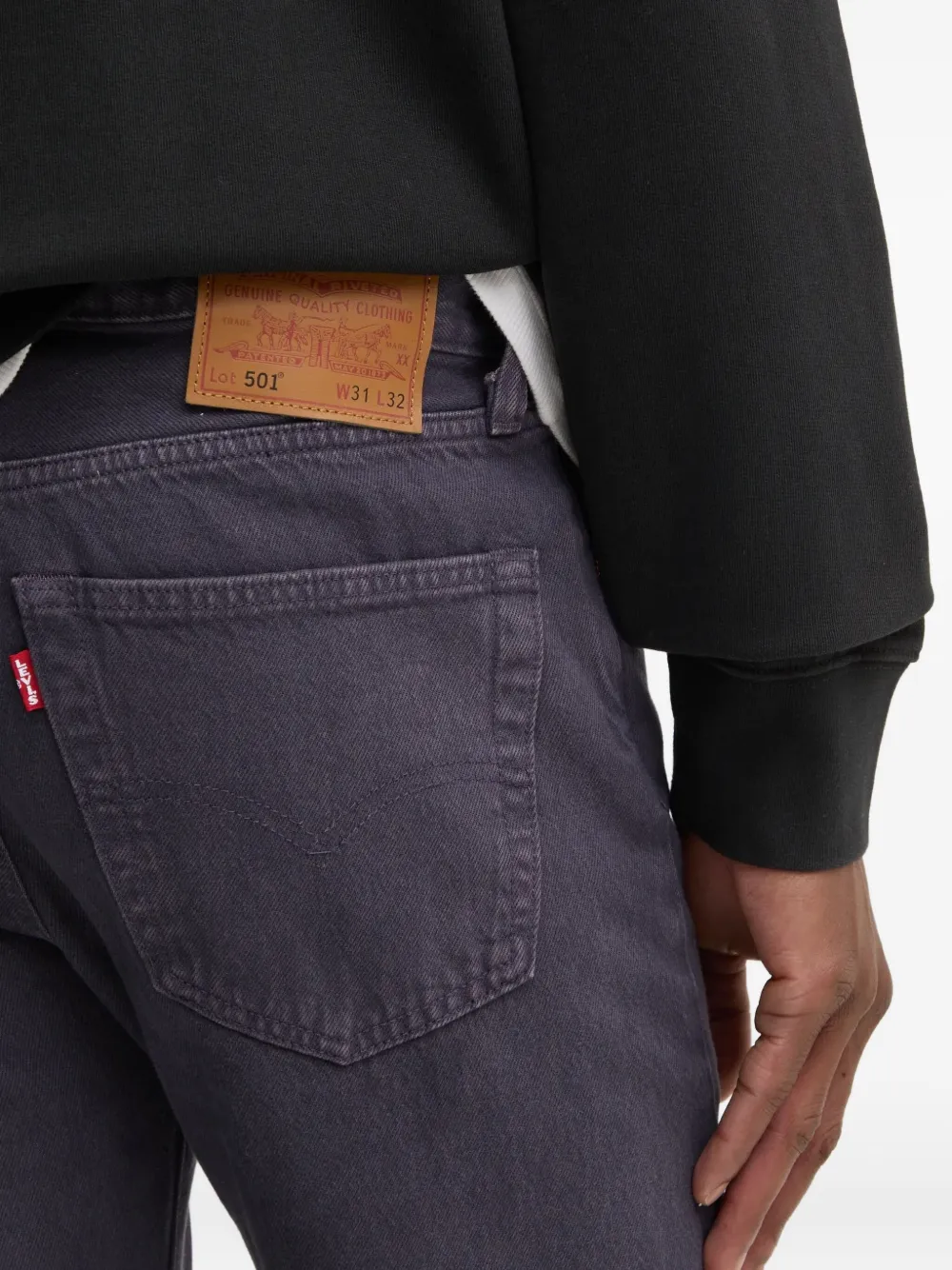Levi's 501 jeans met logopatch Paars