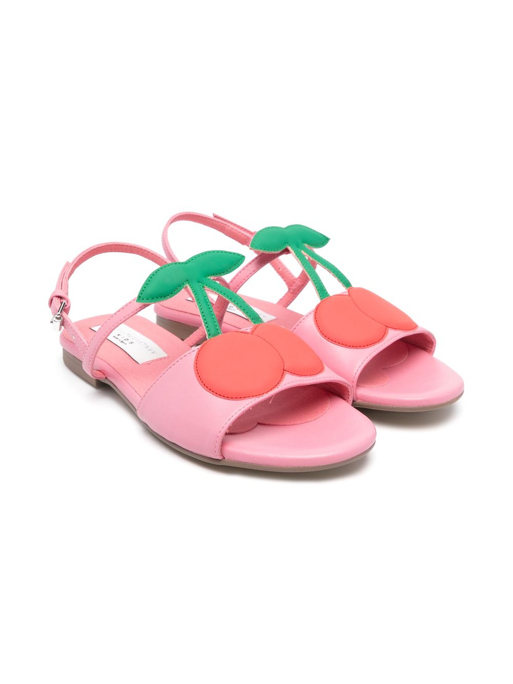 Stella McCartney Kids Sandalen met kersenpatroon Roze