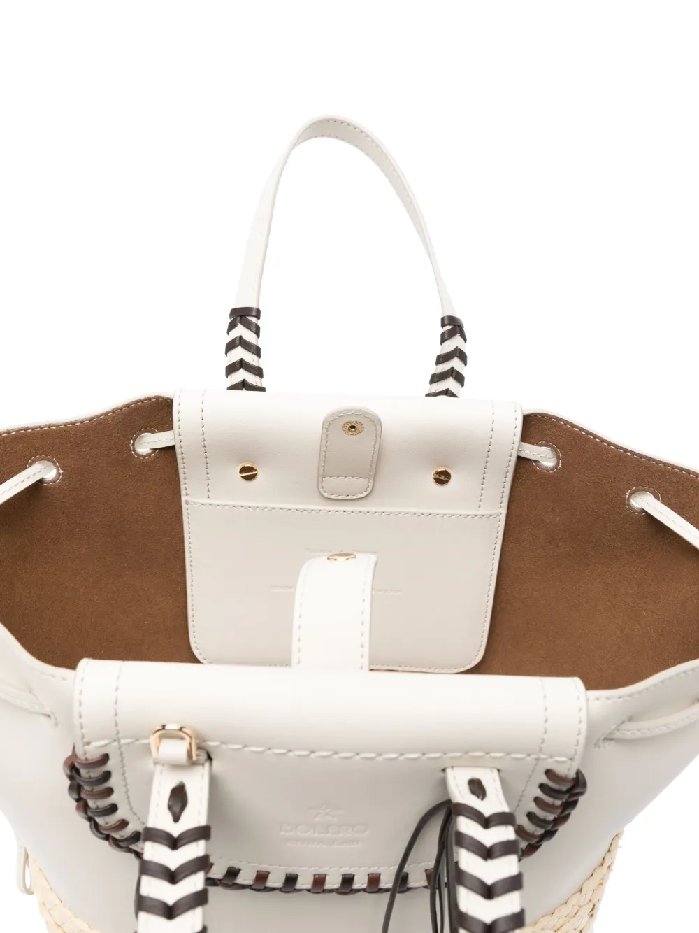 Cuba Lab Bolero Tote In Beige Raffia