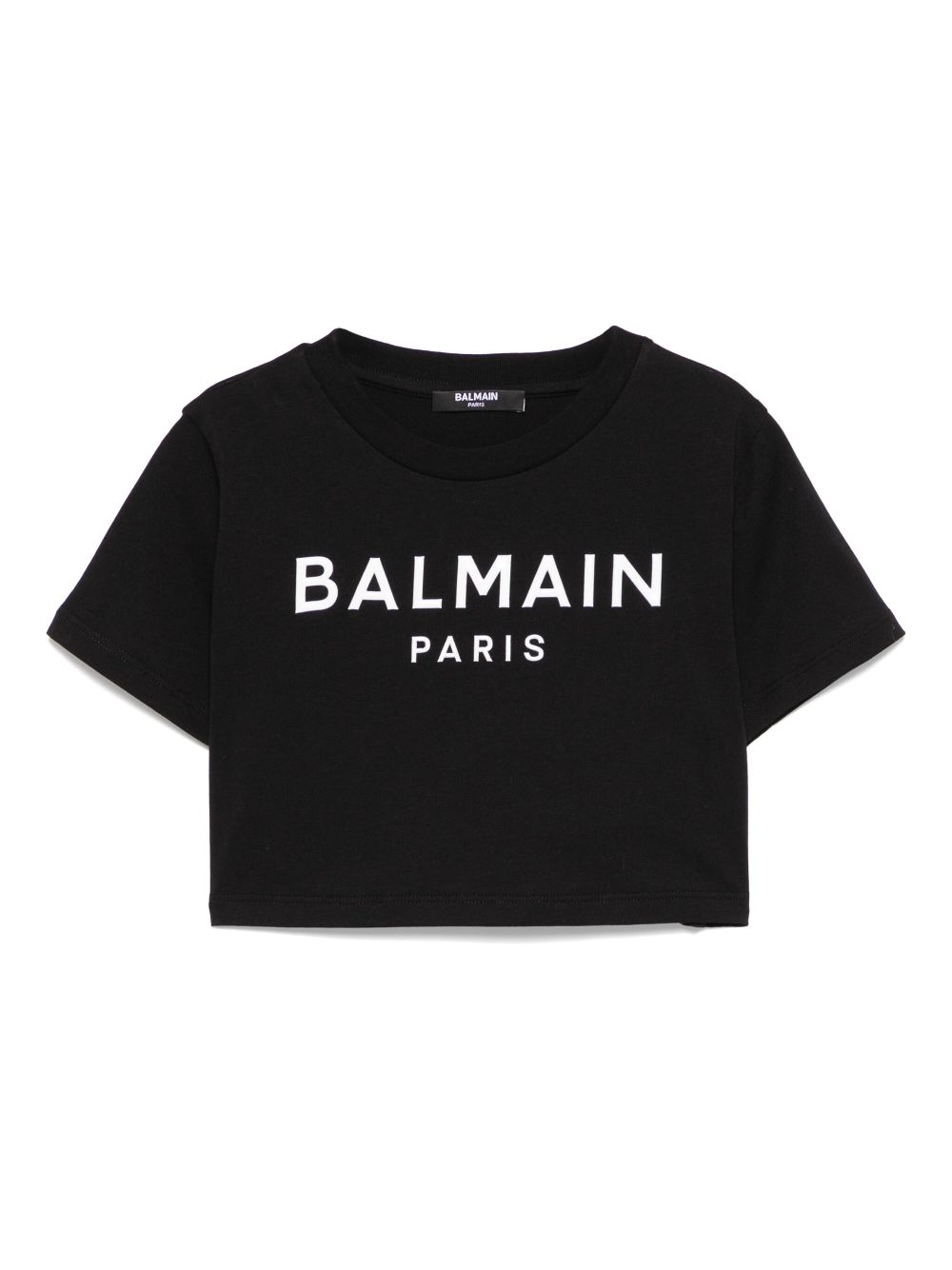 Balmain Kids T-shirt met logopatch Zwart