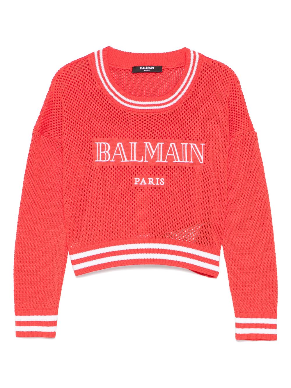 Balmain Kids logo-embroidered sweater