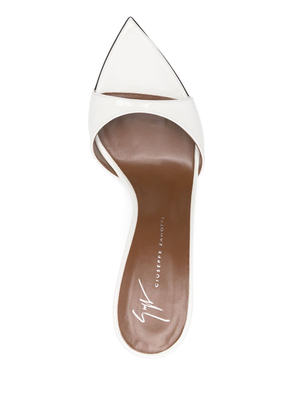 Giuseppe Zanotti 90mm Intriigo Strap mules White