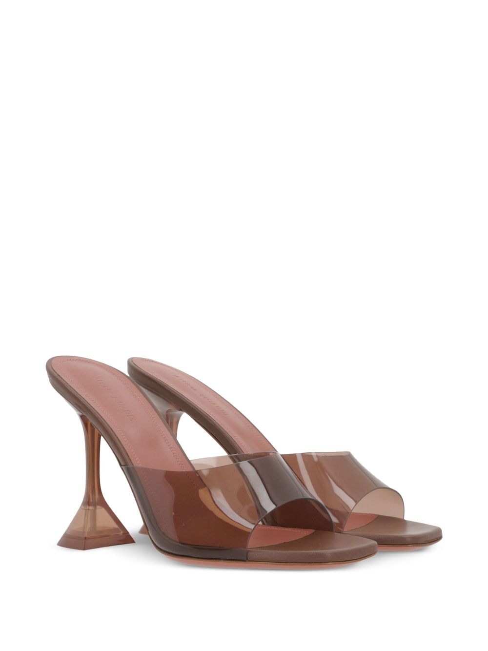 Amina Muaddi 95mm Lupita mules - Bruin