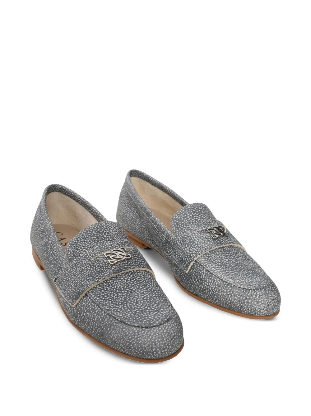 Casadei Leren loafers Grijs