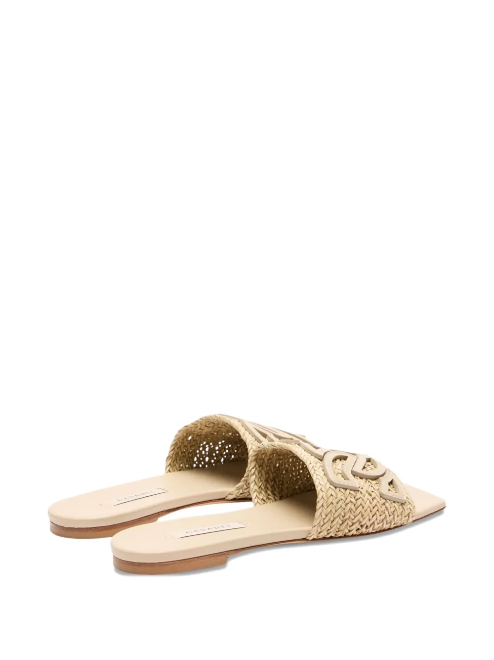 Casadei Woven-strap Flat Sandals