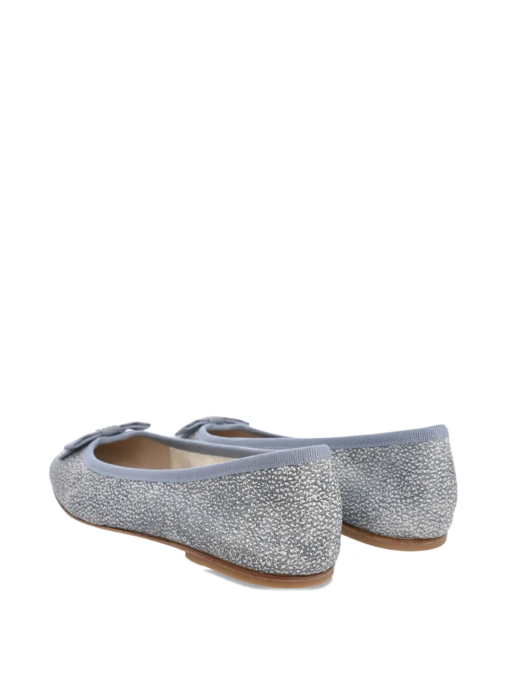 Casadei Bow-embellished Calf Leather Flats