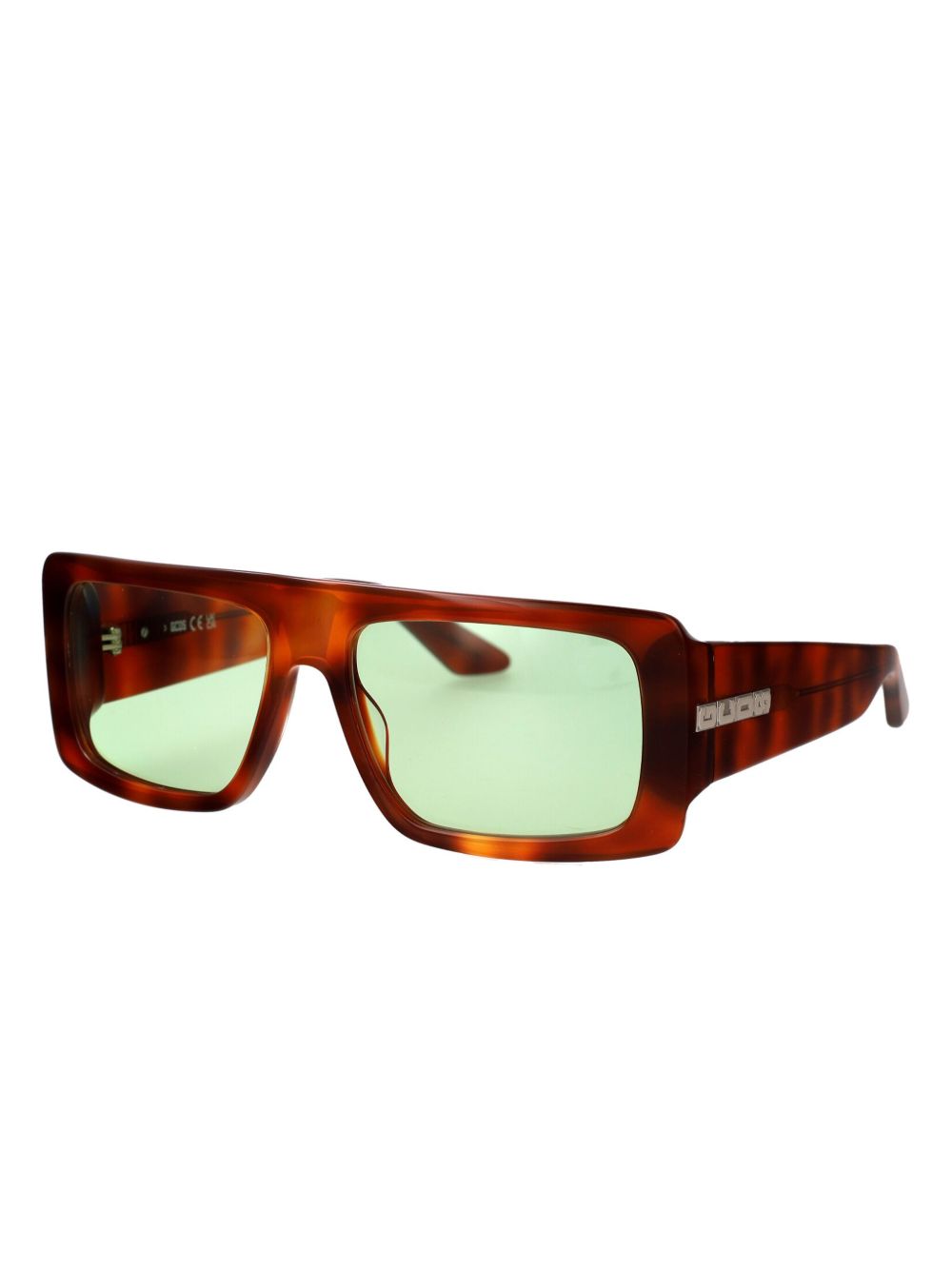 GCDS logo-lettering sunglasses - Bruin