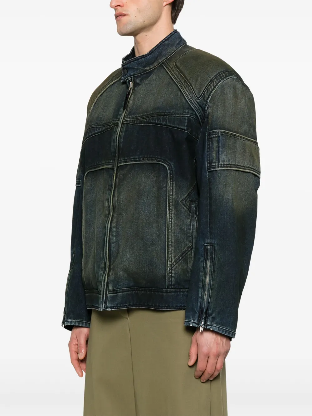 Juun.J Denim bomberjack Blauw