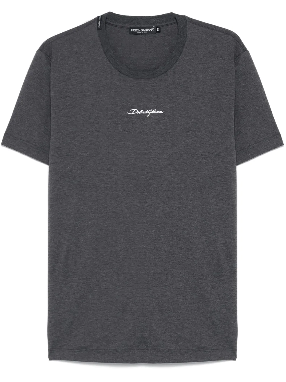 logo-embroidered cotton T-shirt