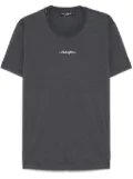 Dolce & Gabbana logo-embroidered cotton T-shirt - Grey