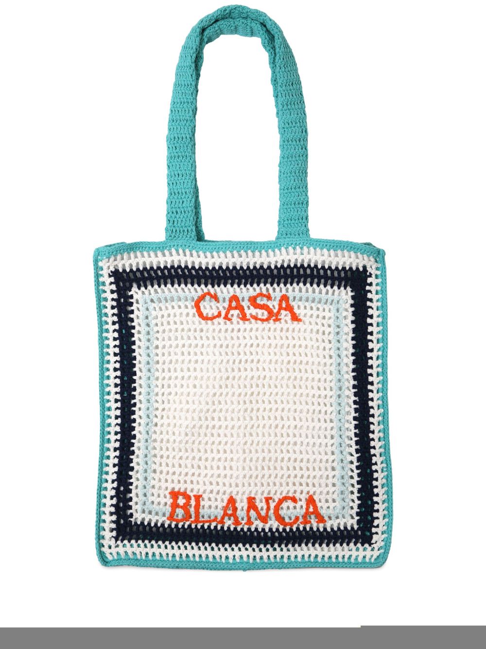 CASABLANCA KIDS crochet tote bag - White