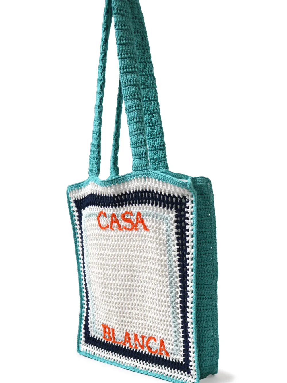 トートバッグ Crochet Shopper Bag - Casablanca - Cotton - Blue ATLANTIS COTTON CROCHET TOTE BAG for Women - Casablanca sale