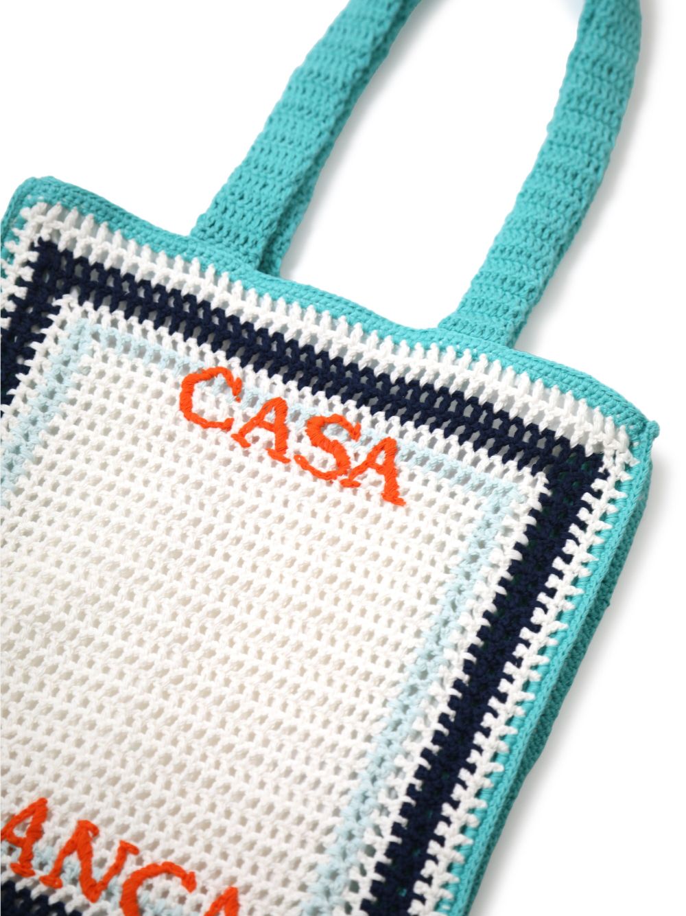 CASABLANCA KIDS crochet tote bag - White