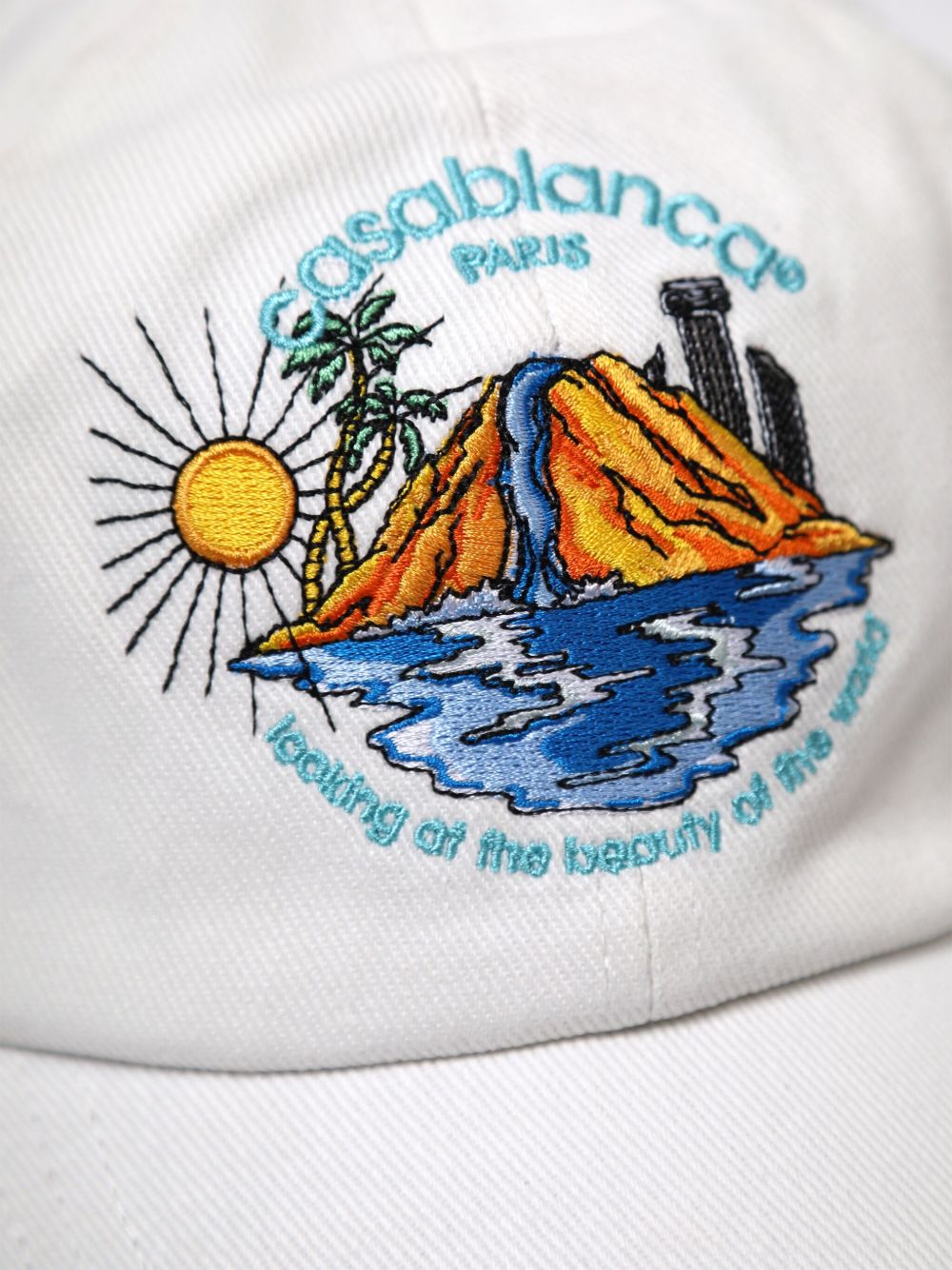 CASABLANCA KIDS cotton baseball cap - White