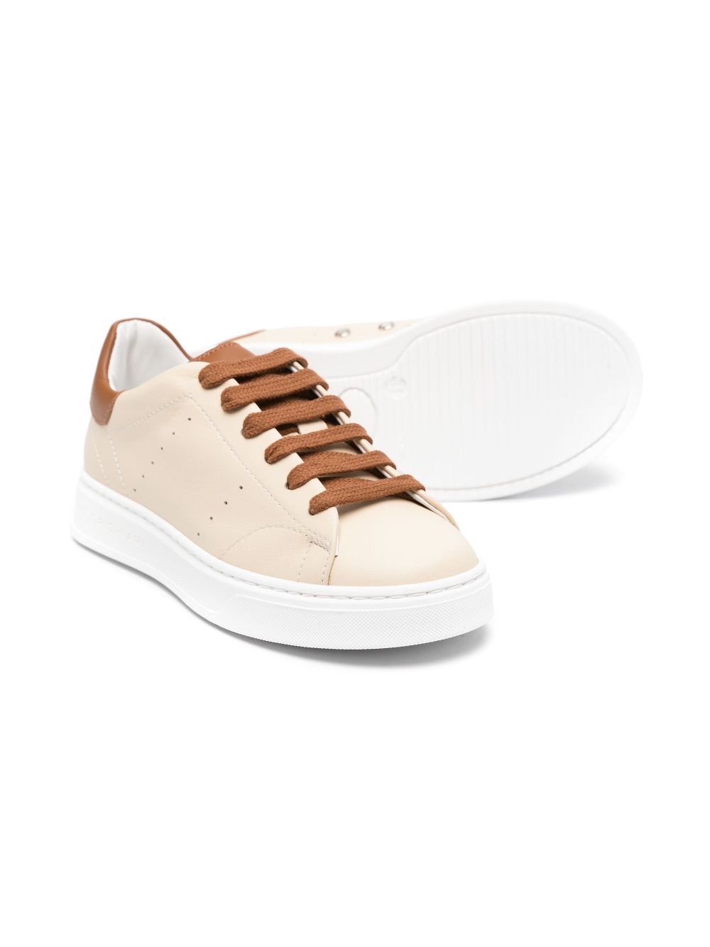 Colorichiari leather sneakers - Neutrals