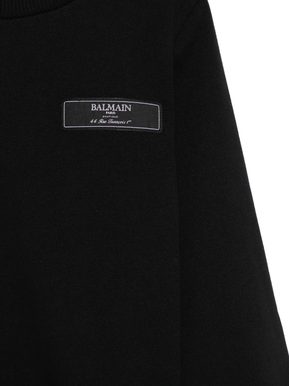 Balmain Kids Sweater met logopatch Zwart