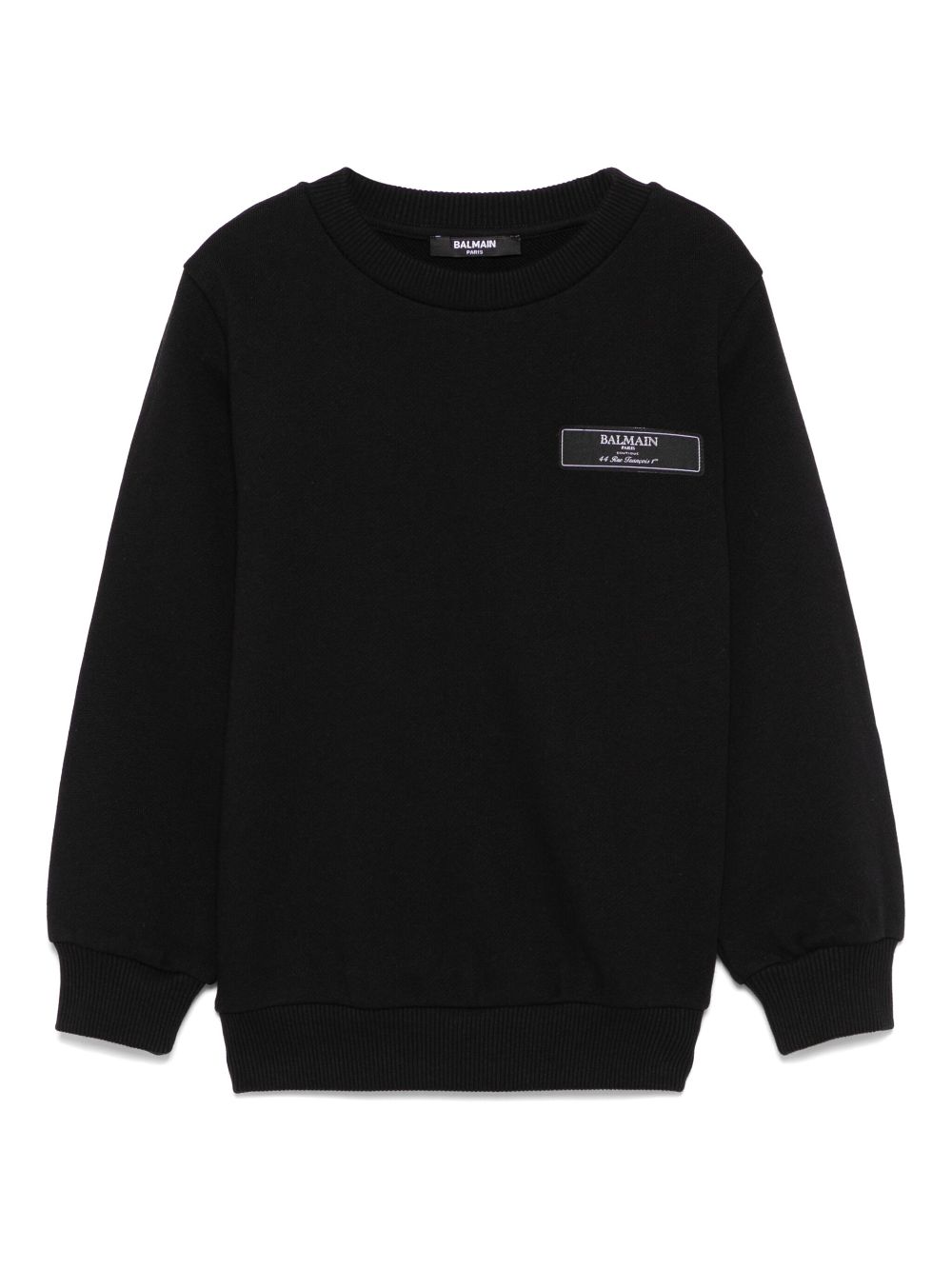 Balmain Kids logo-patch sweatshirt - Black