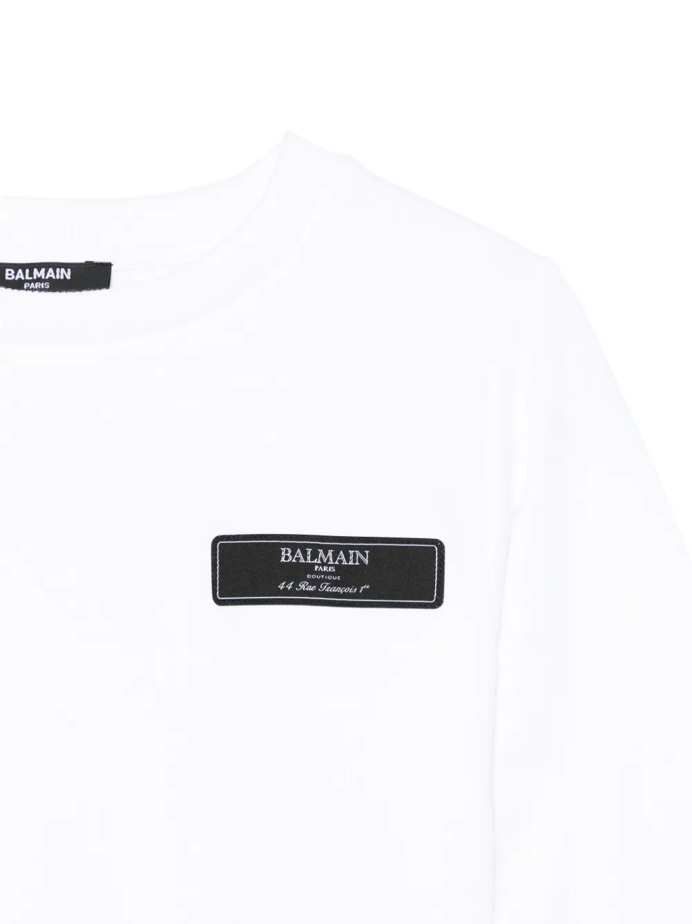Balmain Kids Sweater met logoprint Wit