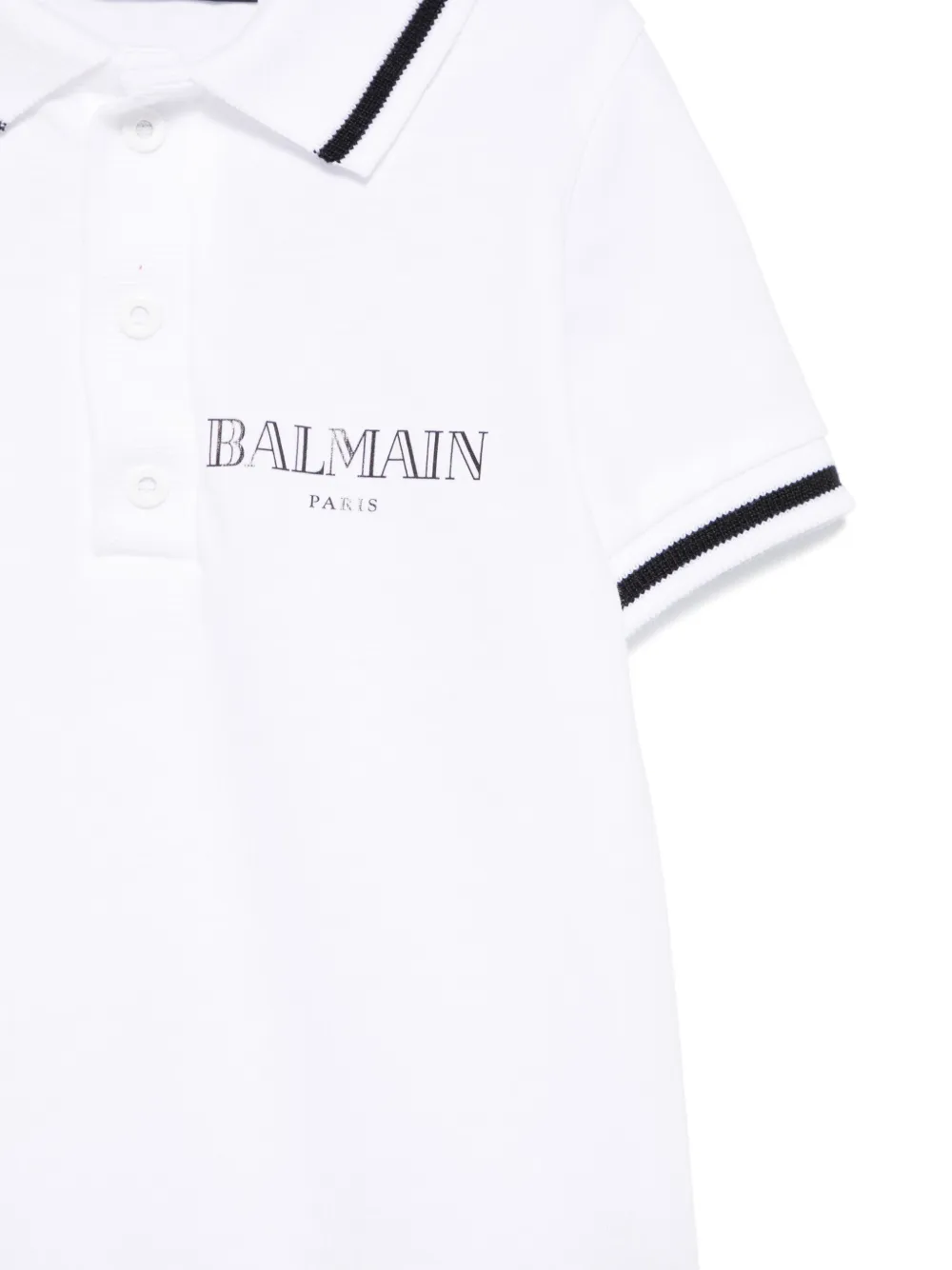 Balmain Kids Babypakje met logoprint Wit