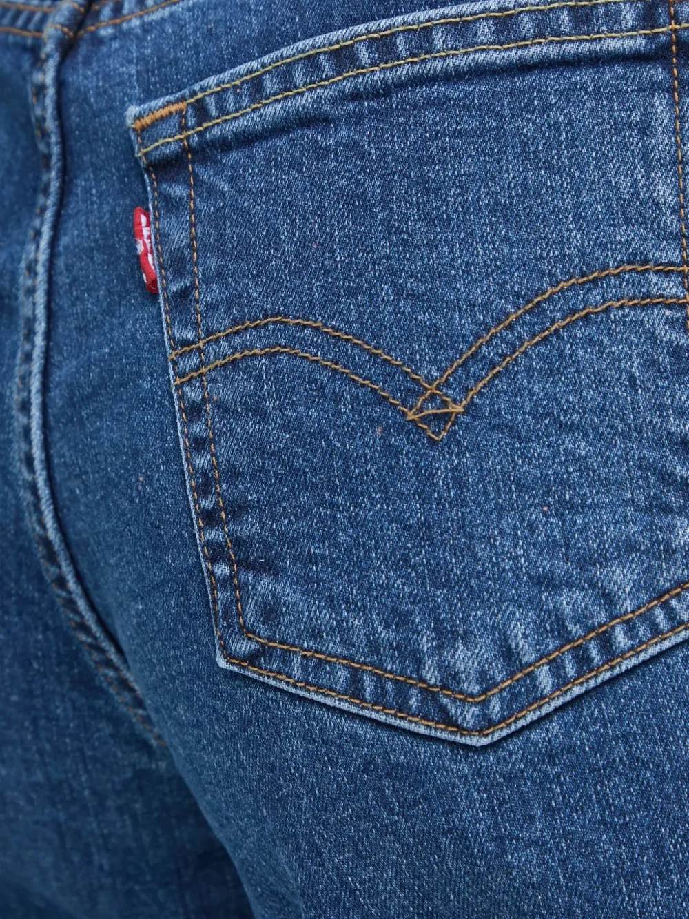 Levi's 724 Logo-patch Jeans In Blue