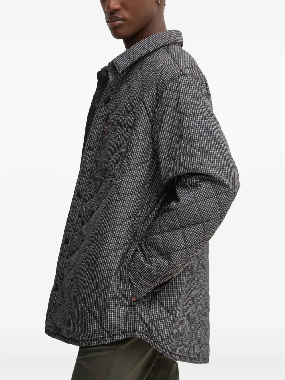 Levi's Bryant Reversible Quilted Jacket In Gray