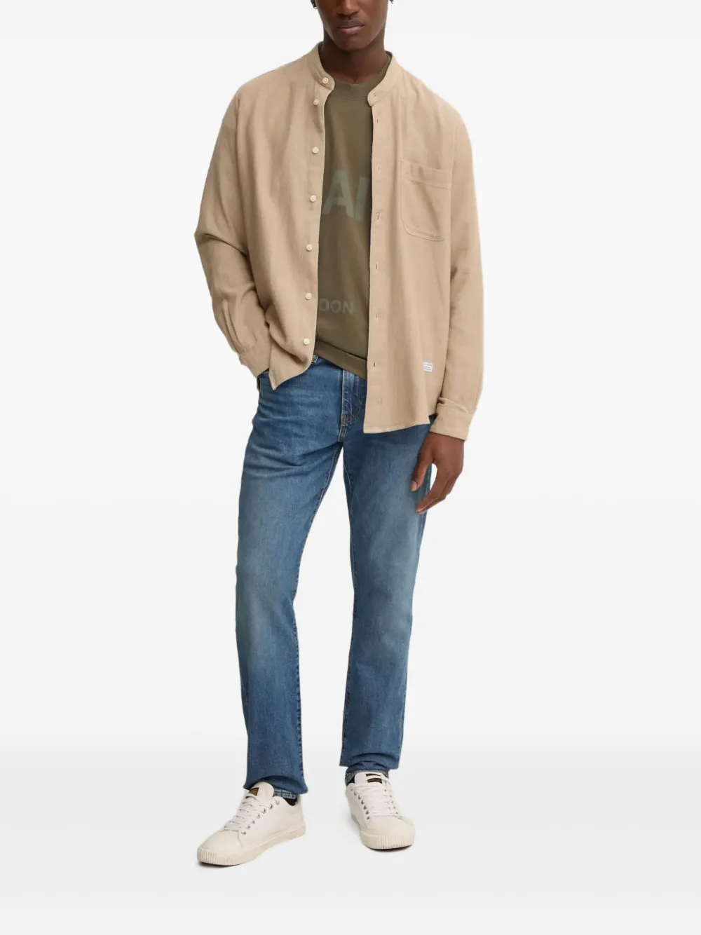 Levi's 502 logo-patch jeans - Blauw