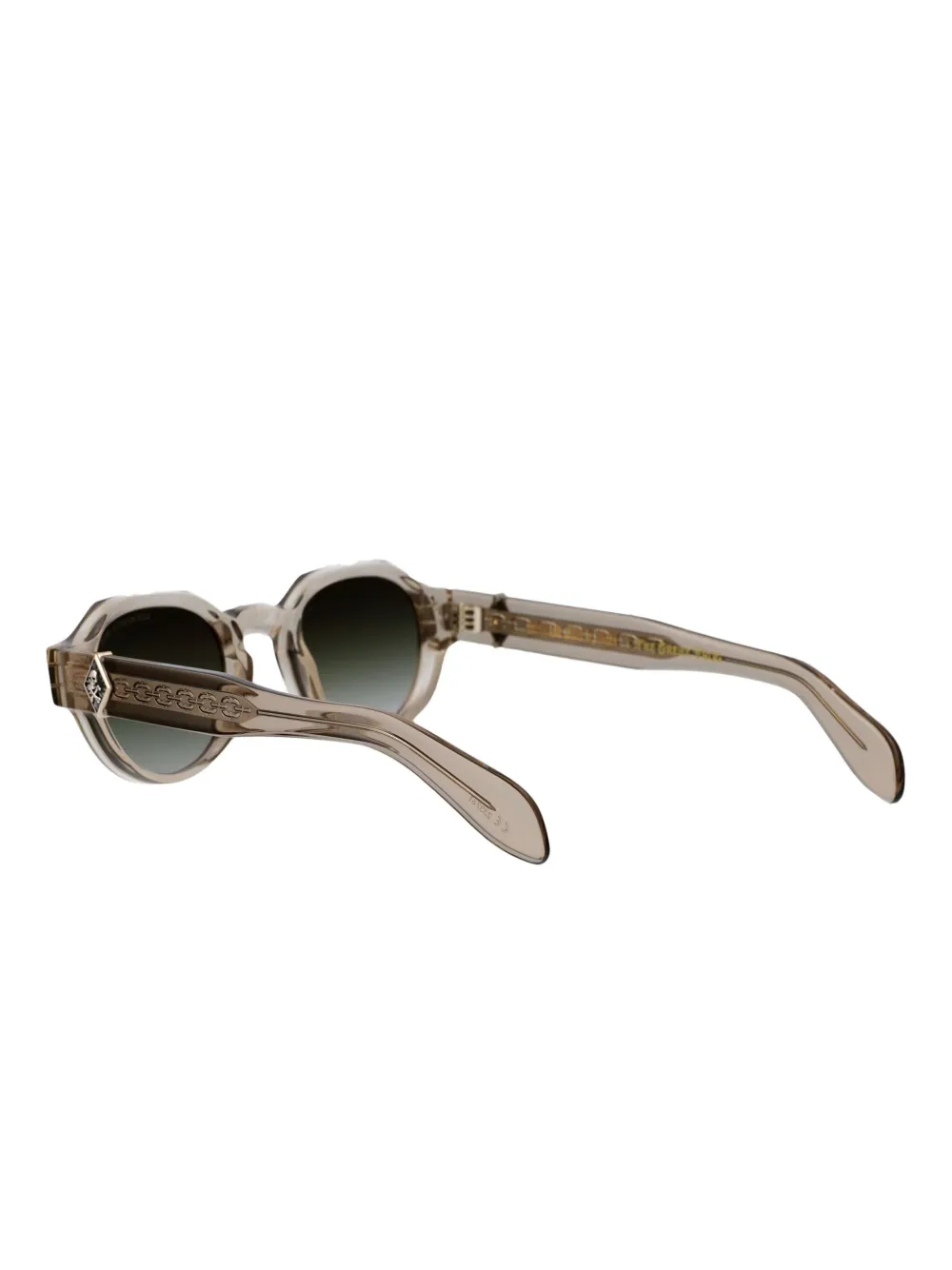 Cutler & Gross Zonnebril met geometrisch montuur Beige