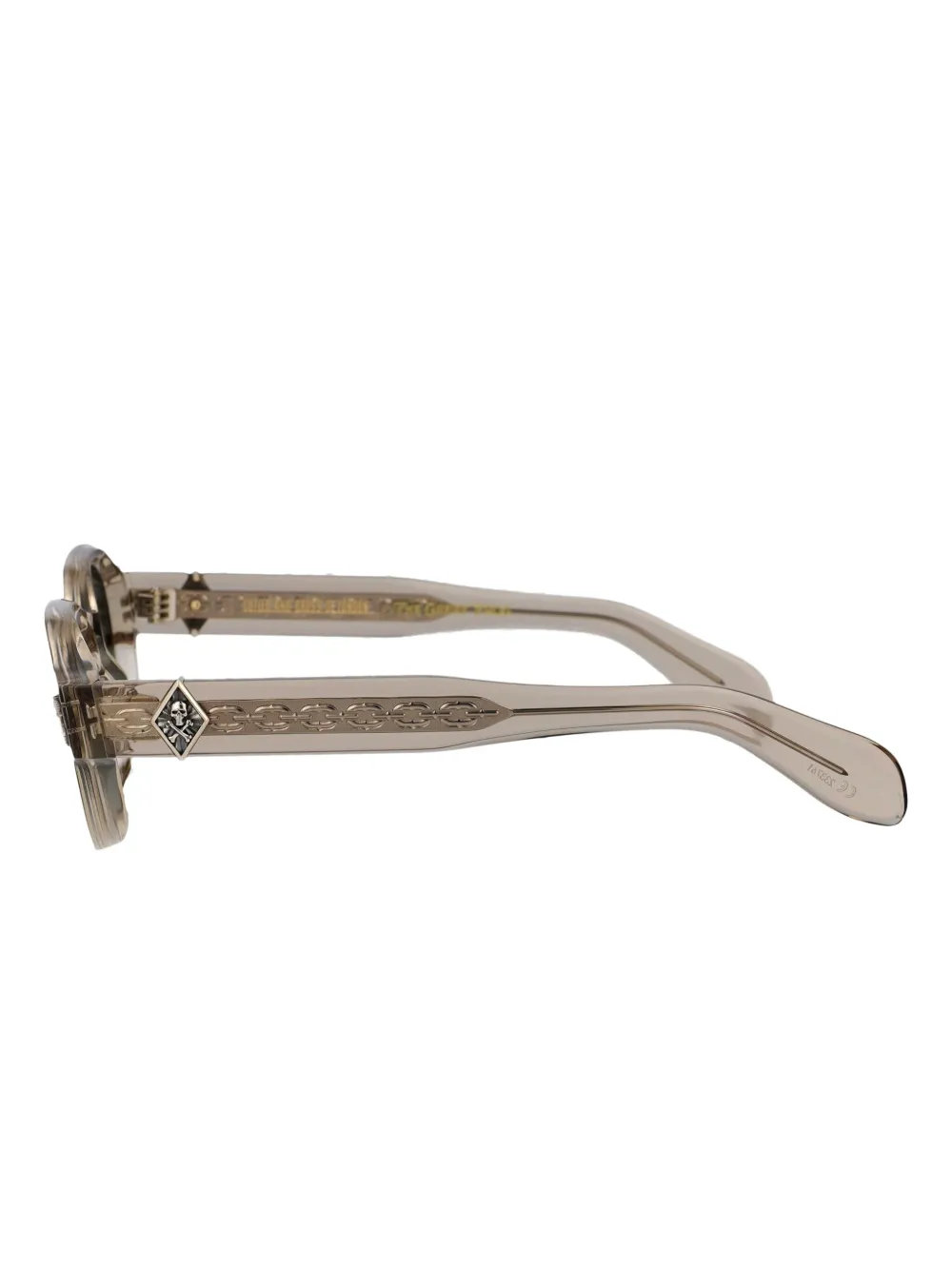 Cutler & Gross Zonnebril met geometrisch montuur Beige