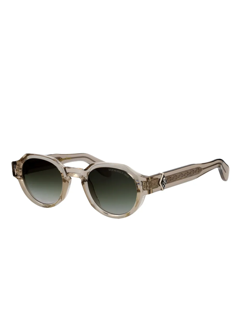 Cutler & Gross geometric-frame sunglasses - Beige