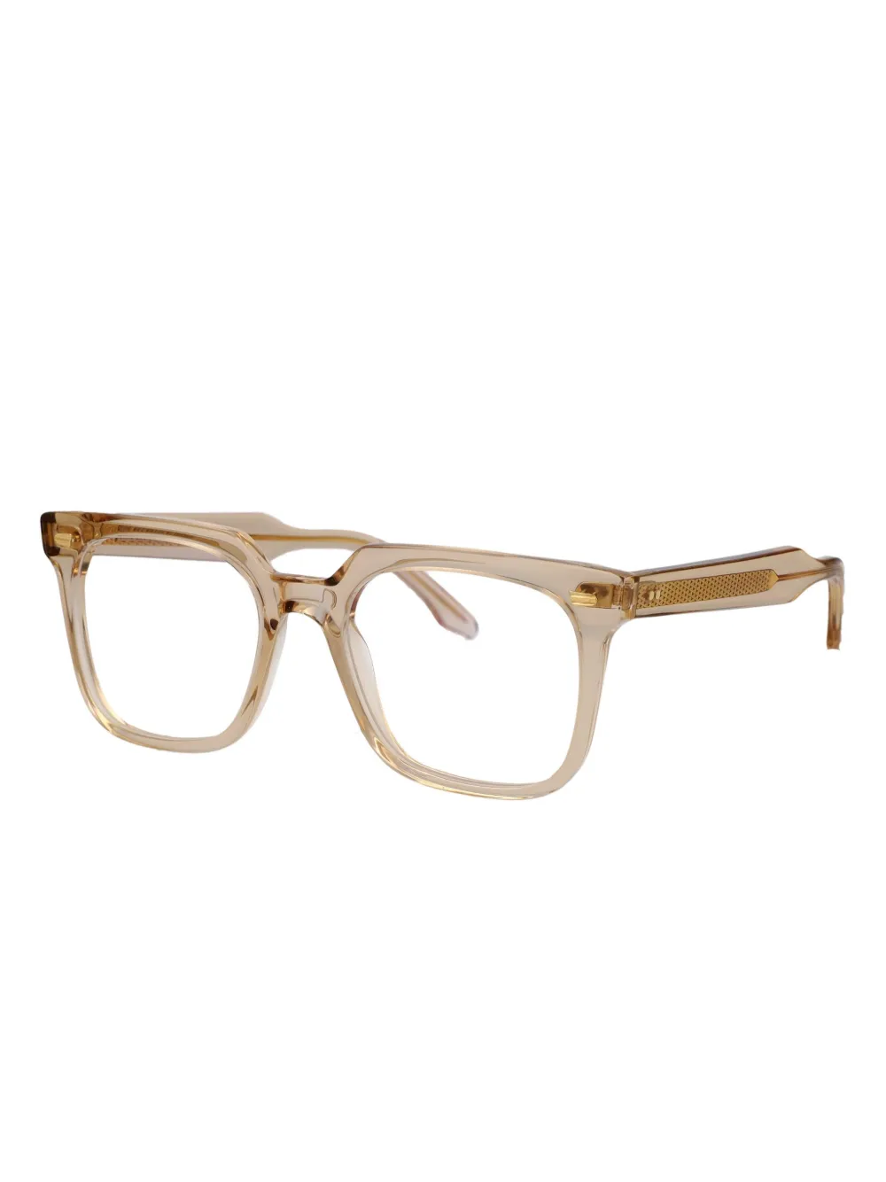 Cutler & Gross 1387 bril met vierkant montuur - Beige