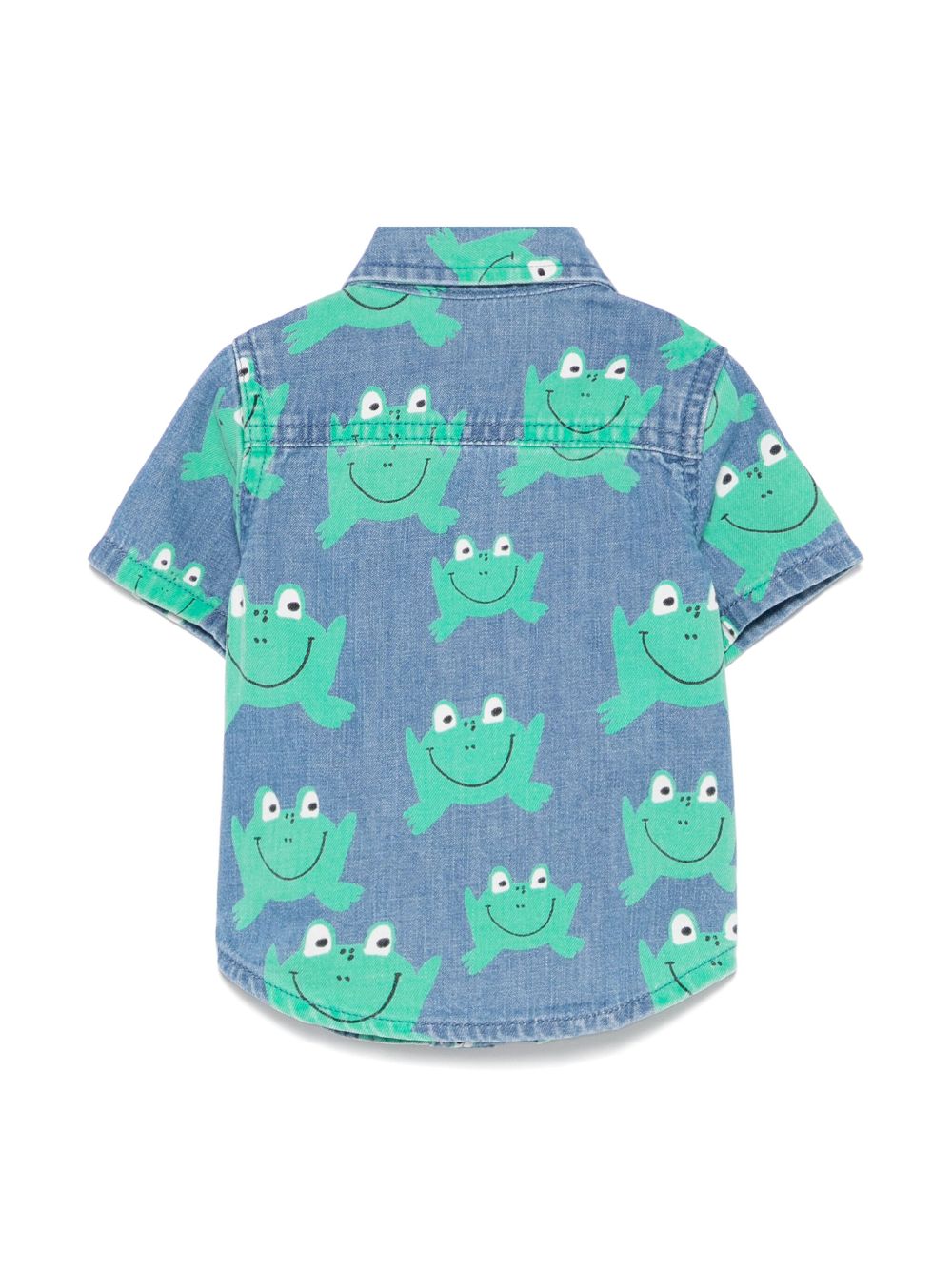 Stella McCartney Kids frog-print shirt - Blue