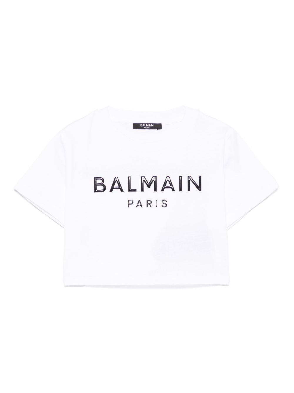 Balmain Kids logo-appliqué T-shirt - White