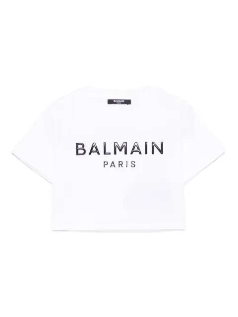 Balmain Kids logo-appliqué T-shirt
