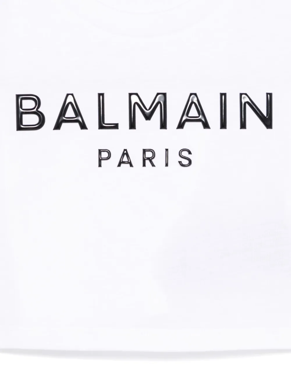 Balmain Kids T-shirt met logopatch Wit
