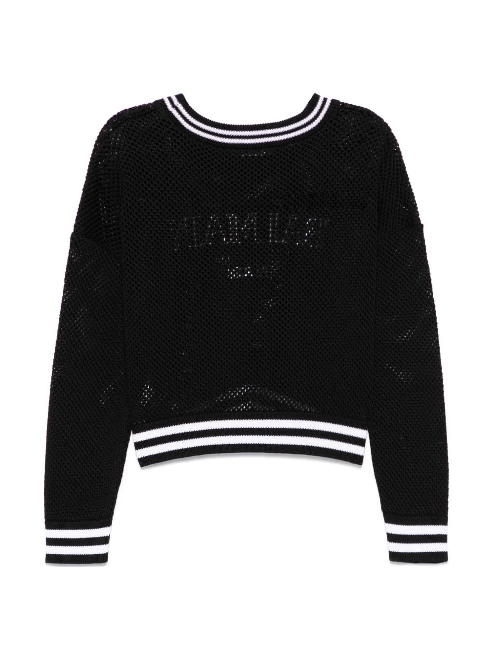 Balmain Kids logo-embroidered sweater - Black