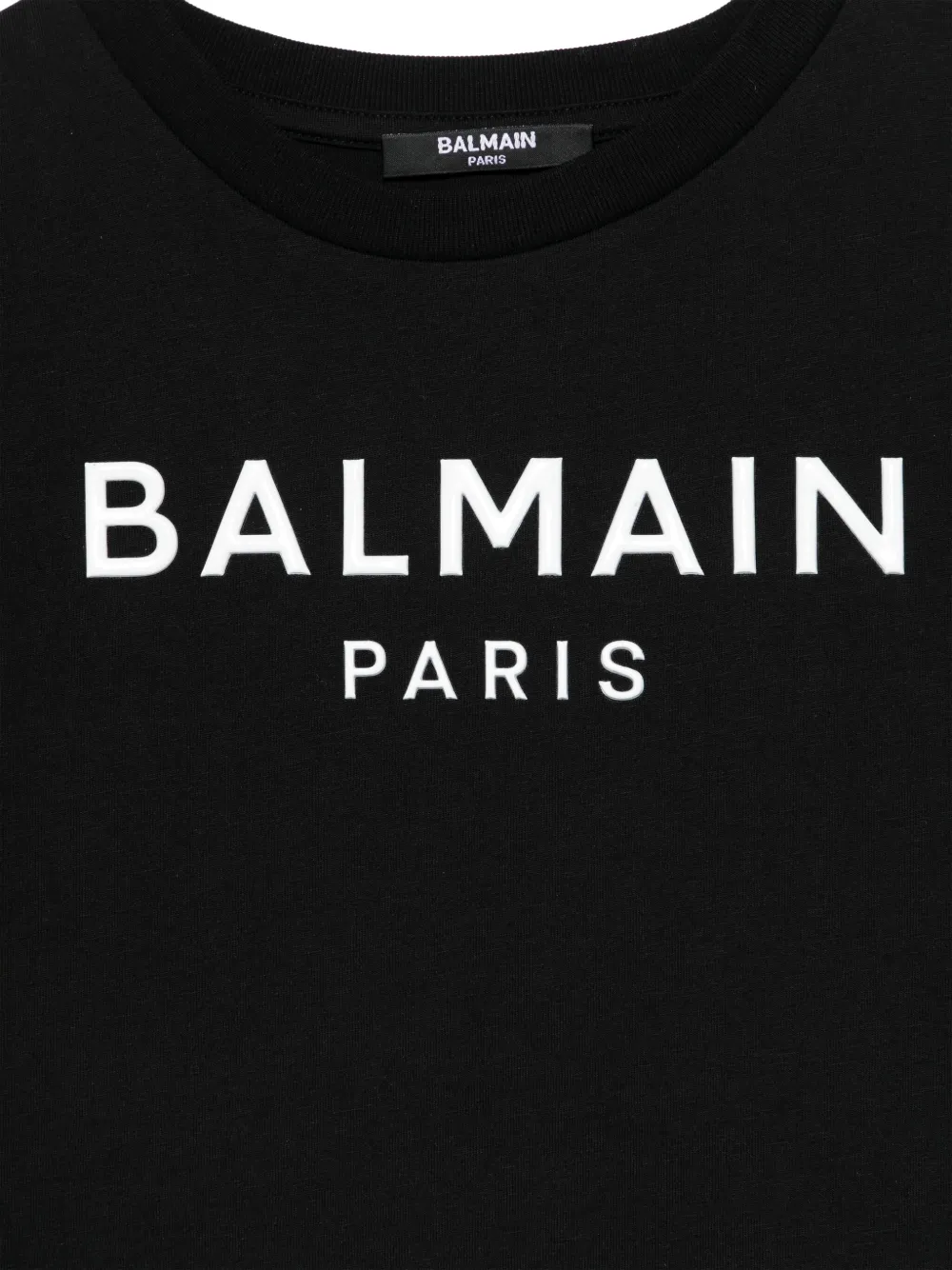 Balmain Kids Jurk met logo-applicatie Zwart