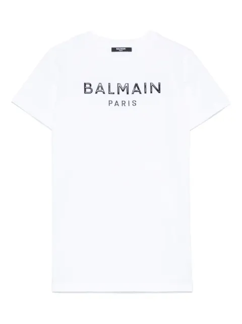 Balmain Kids logo-raised T-shirt